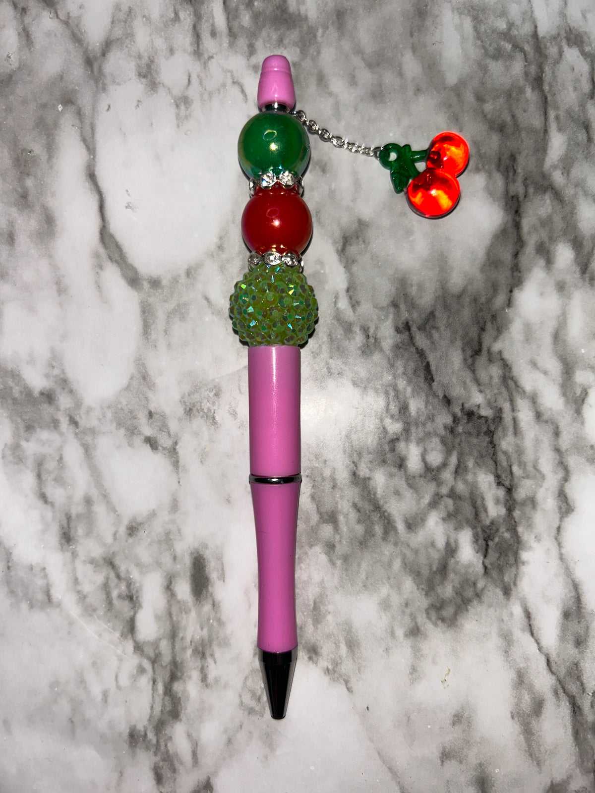 Standard Red Green Cherry Dangle Charm