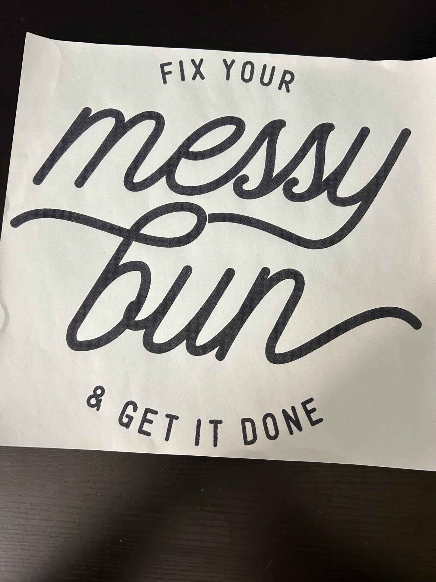 Messy Bun