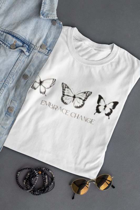 Embrace Change with Butterflies Tee