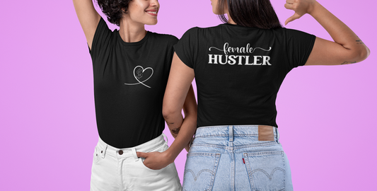 Female Hustler Tee with Pocket Design Tee